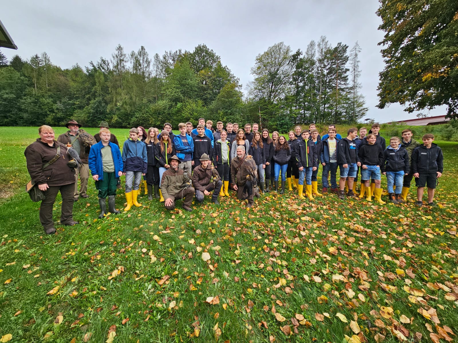 Einführung in die Beizjagd am Jungjäger-Kurs der LFS Pyhra